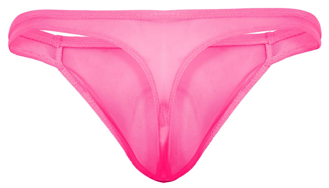 Pikante Men's Underwear PIK 2115 Amusing Thongs Color Fuchsia Mesh