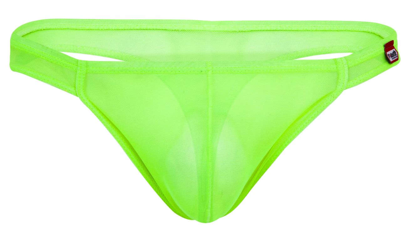 Pikante Men's Underwear PIK 2115 Amusing Thongs Color Neon Green
