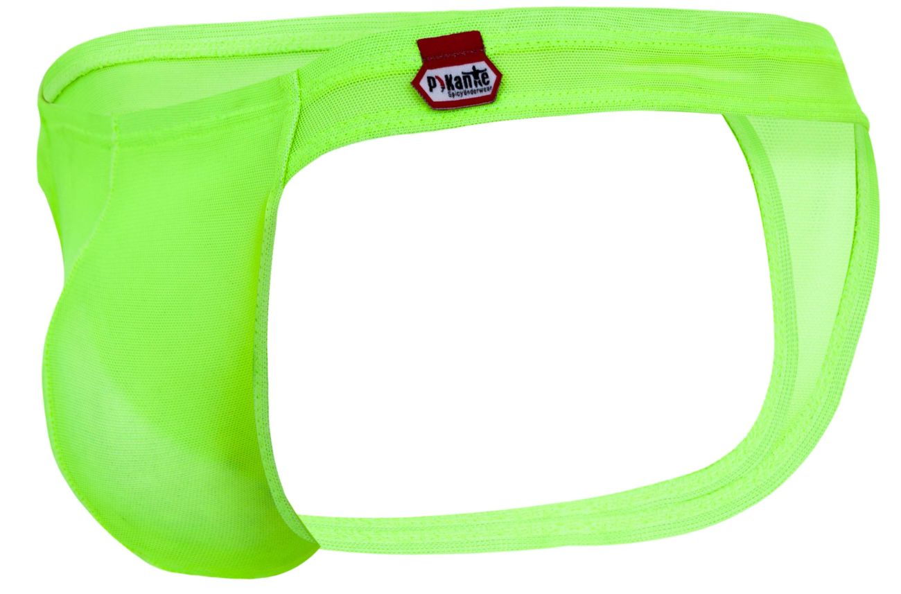 Pikante Men's Underwear PIK 2115 Amusing Thongs Color Neon Green