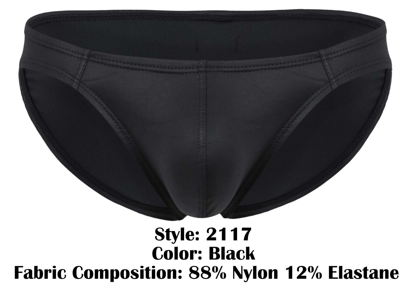 Pikante Men's Underwear PIK 2117 Candy Briefs Color Black