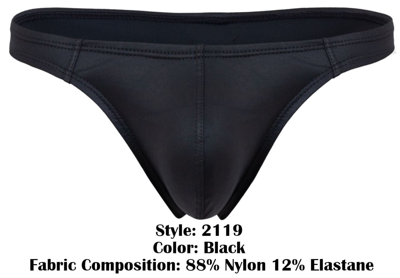 Pikante Men's Underwear PIK 2119 Candy Thongs Color Black