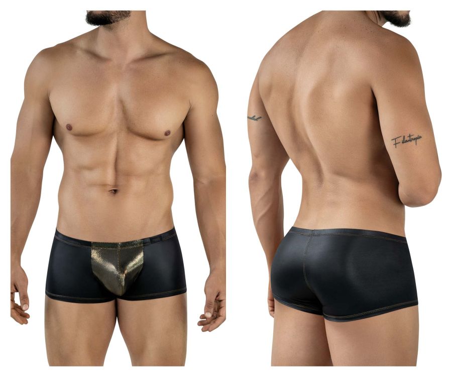 Pikante Men's Underwear PIK 2120 Gold Cup Trunks Color Black