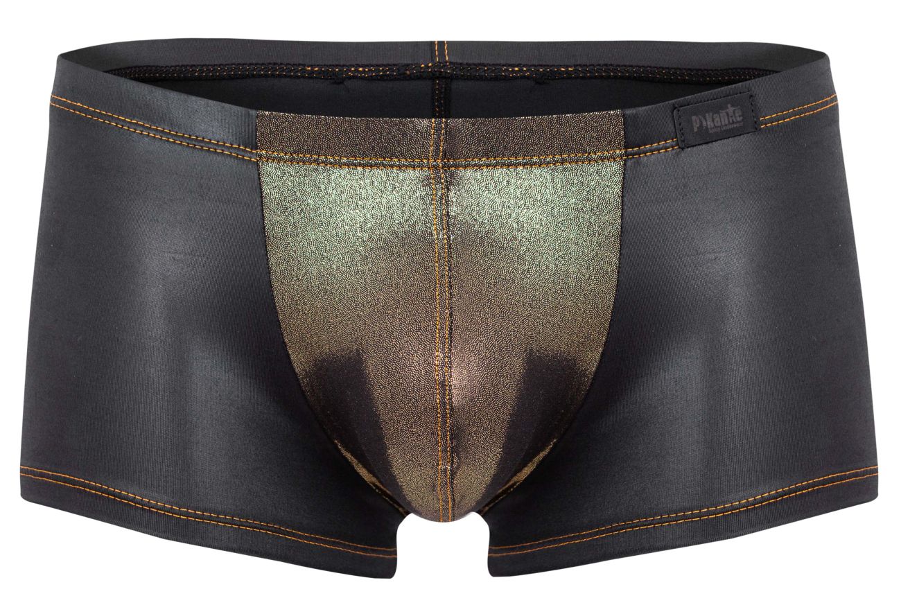 Pikante Men's Underwear PIK 2120 Gold Cup Trunks Color Black
