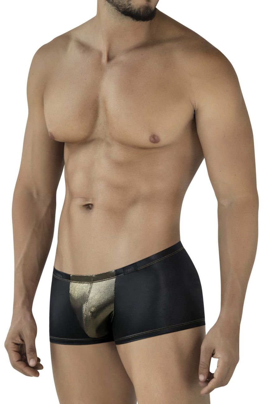 Pikante Men's Underwear PIK 2120 Gold Cup Trunks Color Black