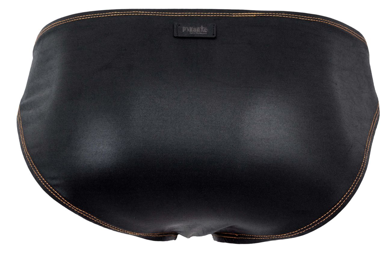 Pikante Men's Underwear PIK 2121 Gold Cup Briefs Color Black
