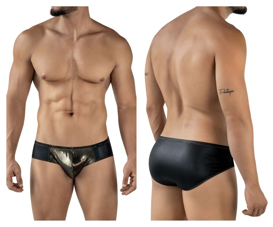 Pikante Men's Underwear PIK 2122 Gold Cup Briefs Color Black