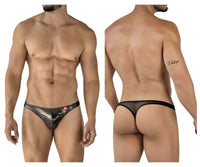 Cup Gold Black Thong - view 1