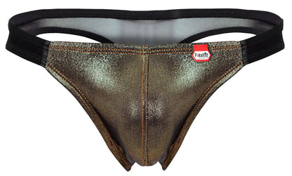 Cup Gold Black Thong - view 5