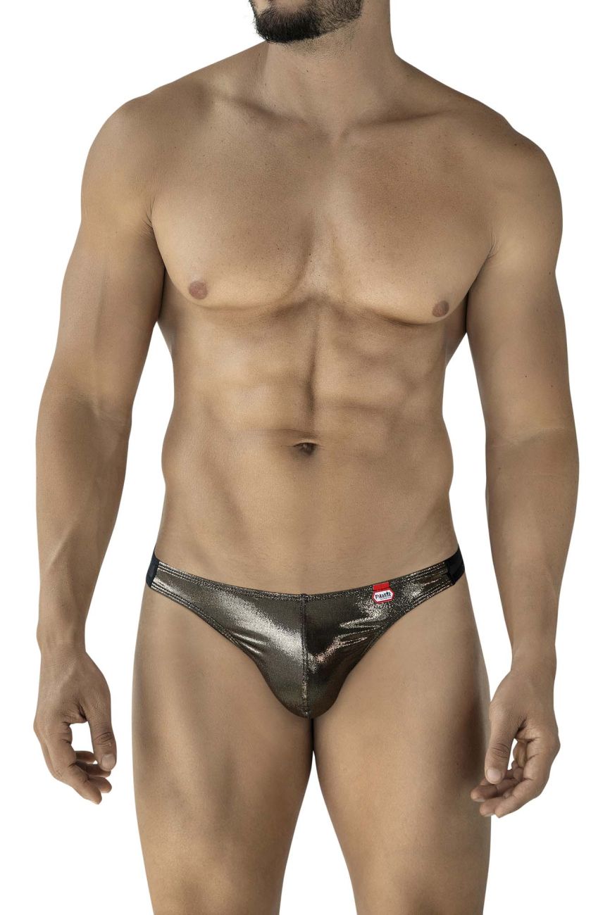 Cup Gold Black Thong - view 2