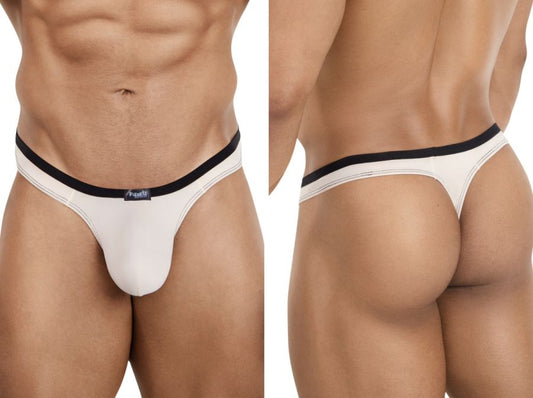 Pikante Men's Underwear 26076 Isis Sleek Thongs Color Beige