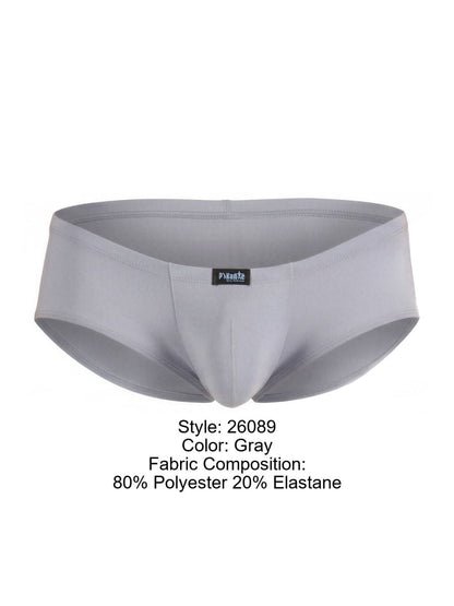Pikante Men's Underwear PIK 26089 Sleek Thot Trunks Color Gray