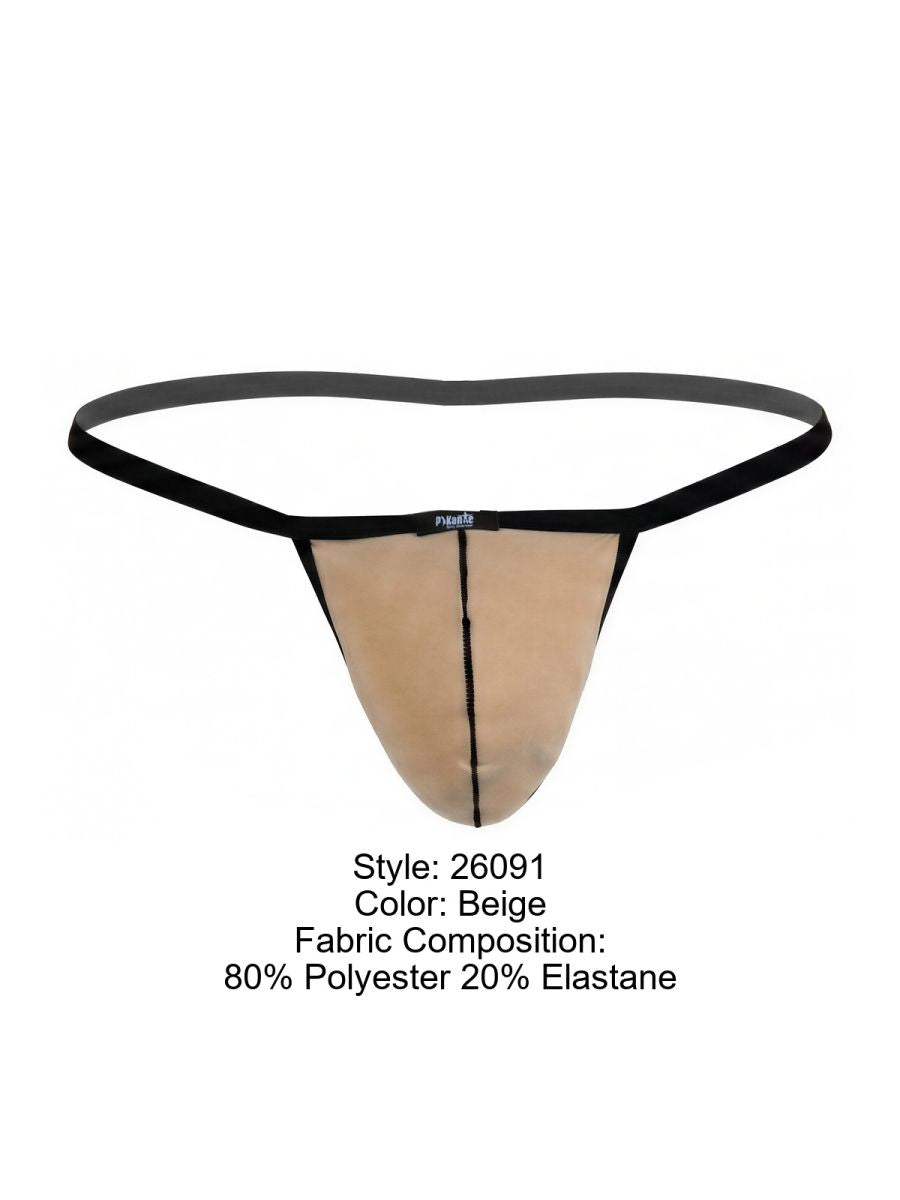 Pikante Men's Underwear Ultra-Minimalist PIK 26091 Hathor C-Sock color Beige