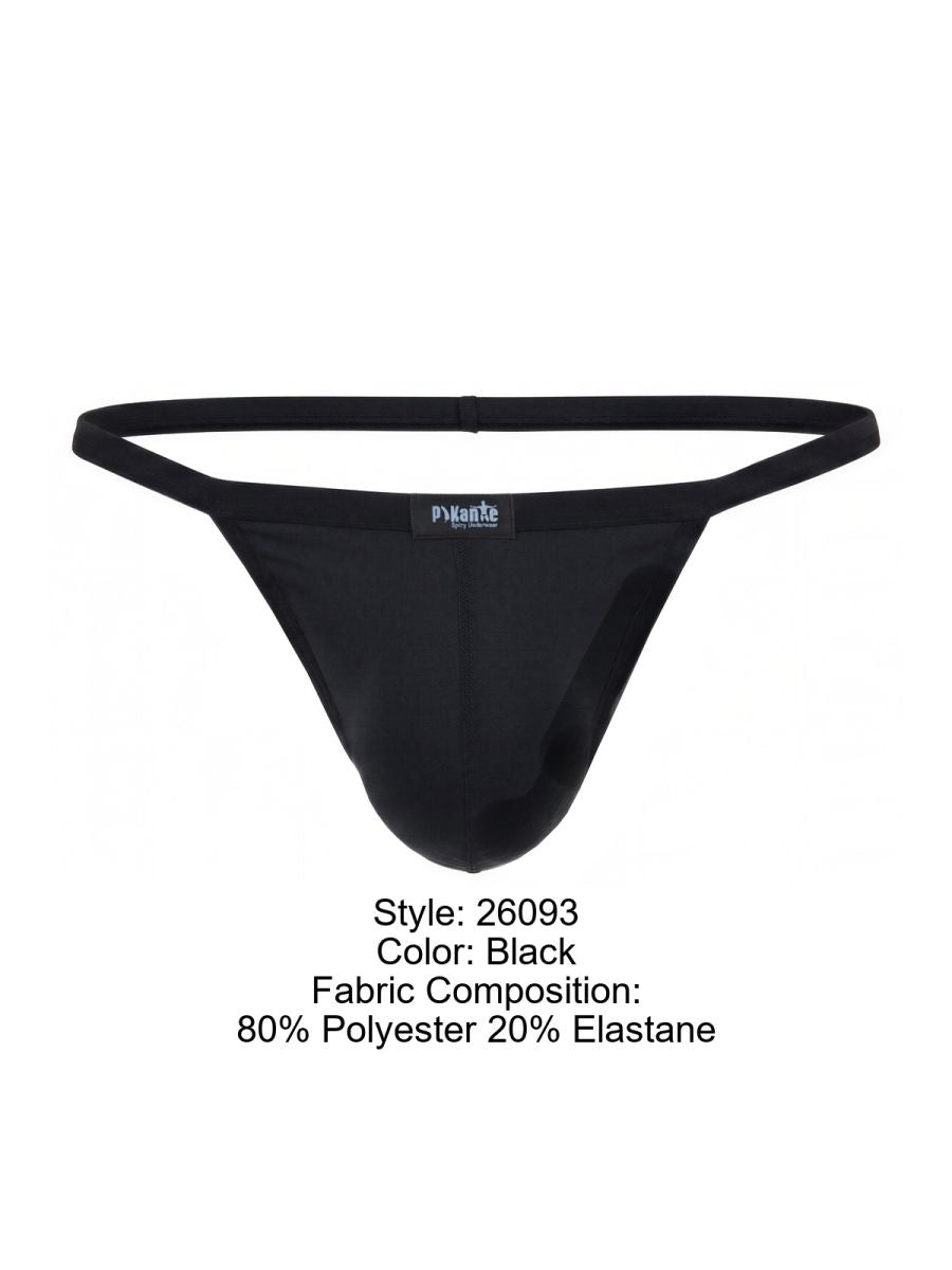 Pikante Men's Underwear Ultra-Minimalist PIK 2609 Hathor C-Sock color Black