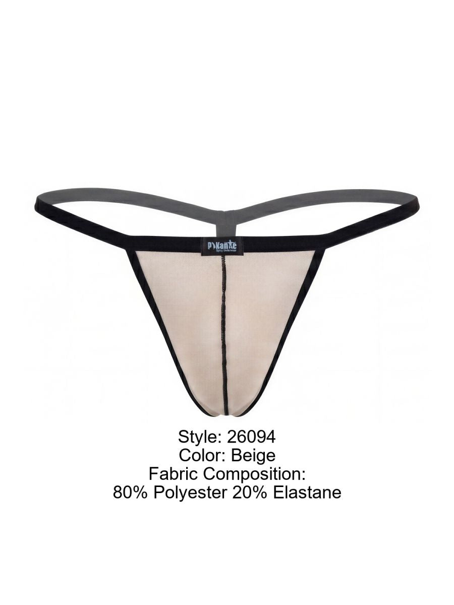 Pikante Men's Underwear PIK 26094 Nut G-String color Beige Color Beige