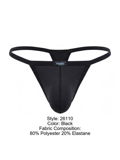 Pikante Men's Underwear PIK 26110 Khonsu Thongs Color Black
