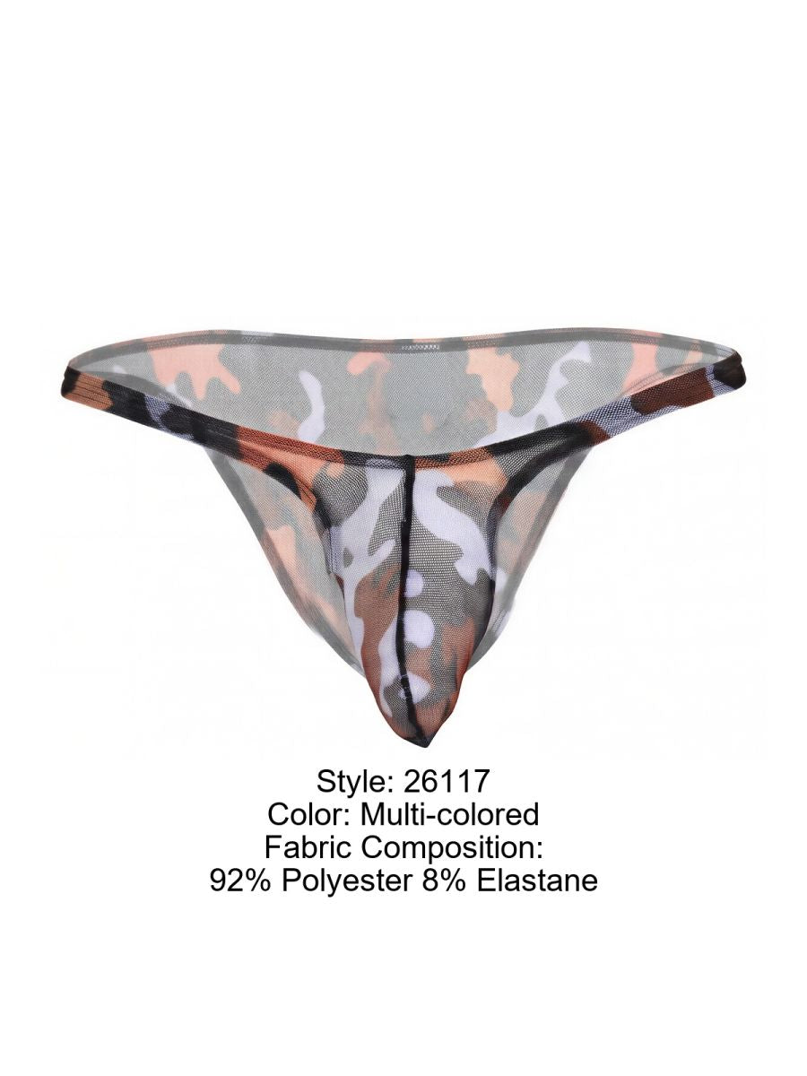 Pikante Men's Underwear 26117 Sleek Cam Bikini Color Multi-colored