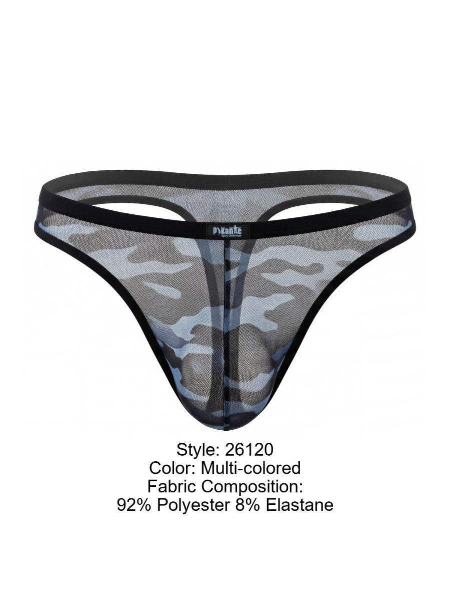 Pikante Men's Underwear PIK 26120 Hexa Thongs Color Multi-colored
