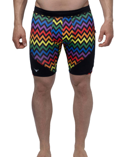 Pride Zigzag Shorts | MEN Shorts | Matador Meggings | OUTFAIR | OUTFAIR
