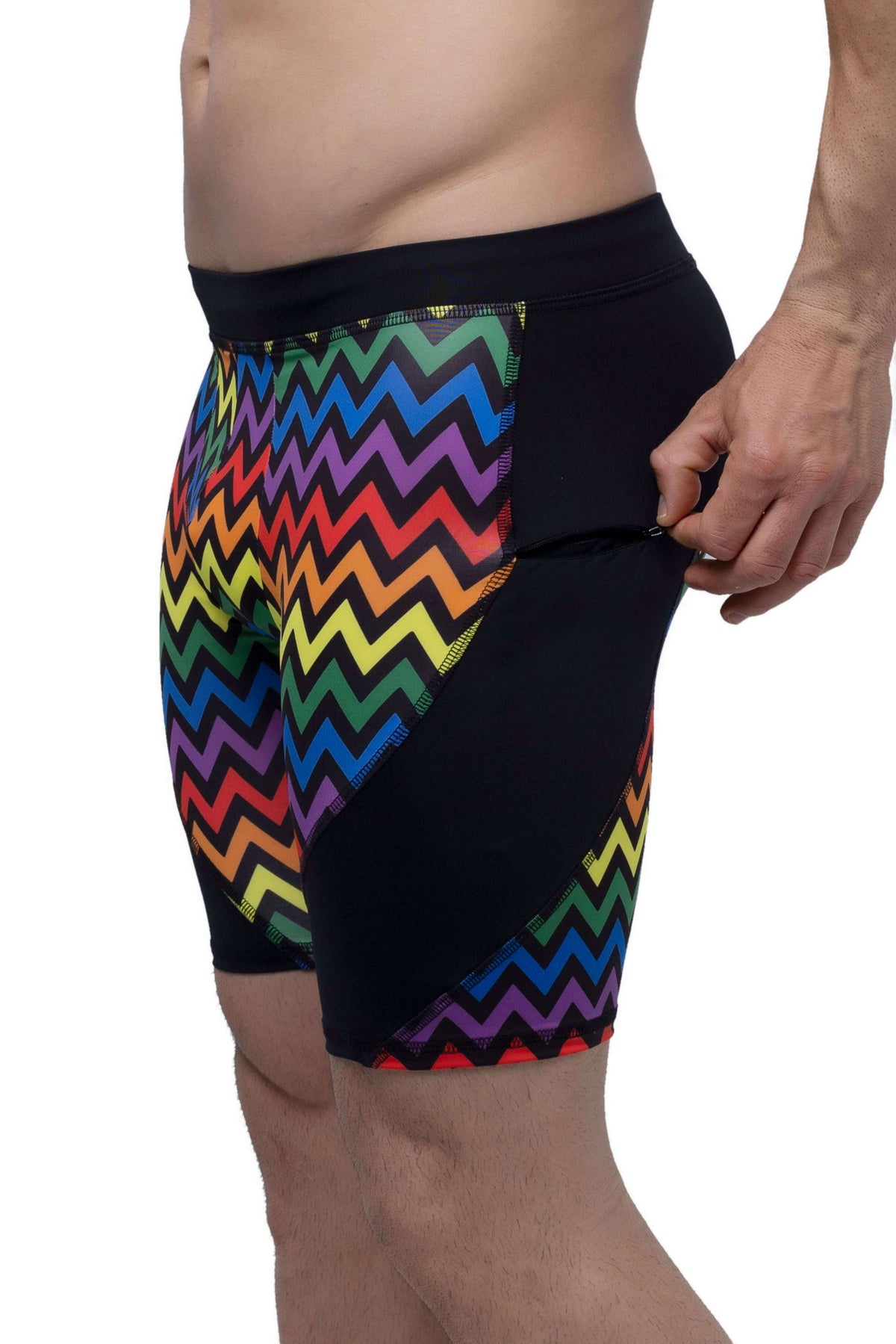 Pride Zigzag Shorts | MEN Shorts | Matador Meggings | OUTFAIR | OUTFAIR