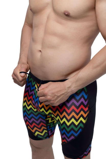 Pride Zigzag Shorts | MEN Shorts | Matador Meggings | OUTFAIR | OUTFAIR