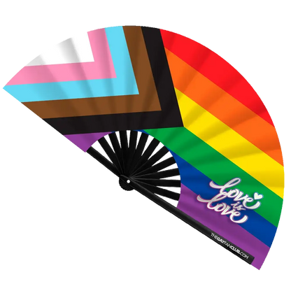 Pride Rainbow Flag Fan