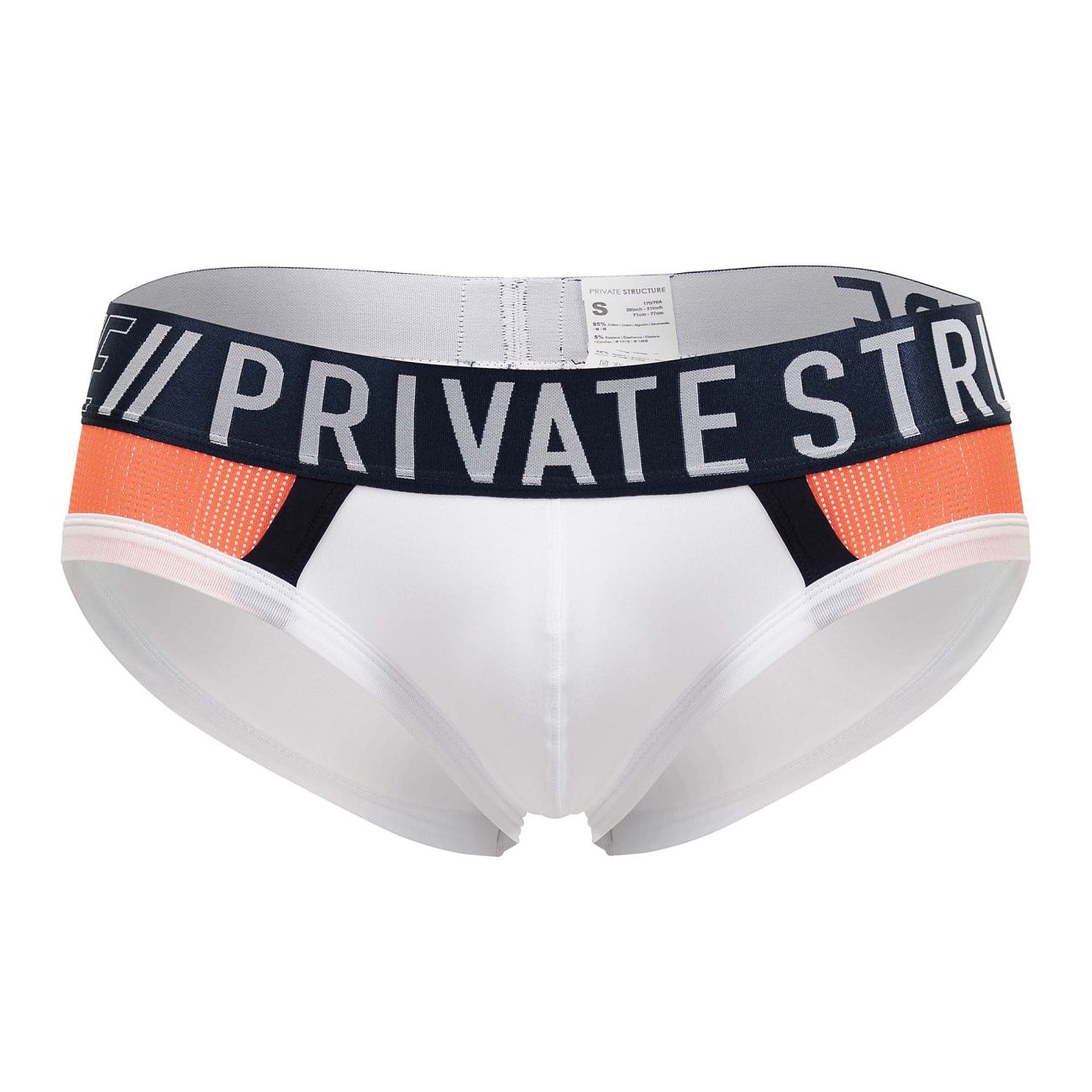 Private Structure Men's Underwear BAUT4388 Athlete Mini Briefs Color White League