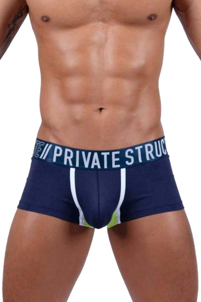 Private Structure Men's Underwear BAUT4389 Athlete Trunks Color Navy Ranger
