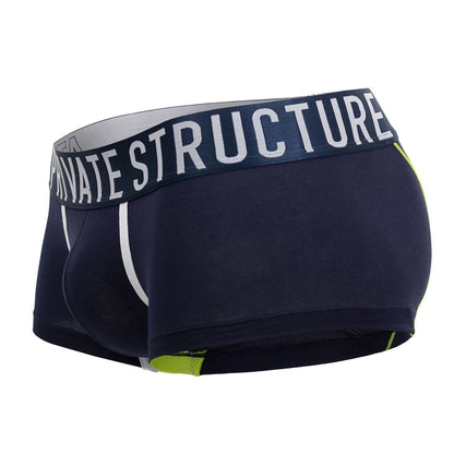 Private Structure Men's Underwear BAUT4389 Athlete Trunks Color Navy Ranger