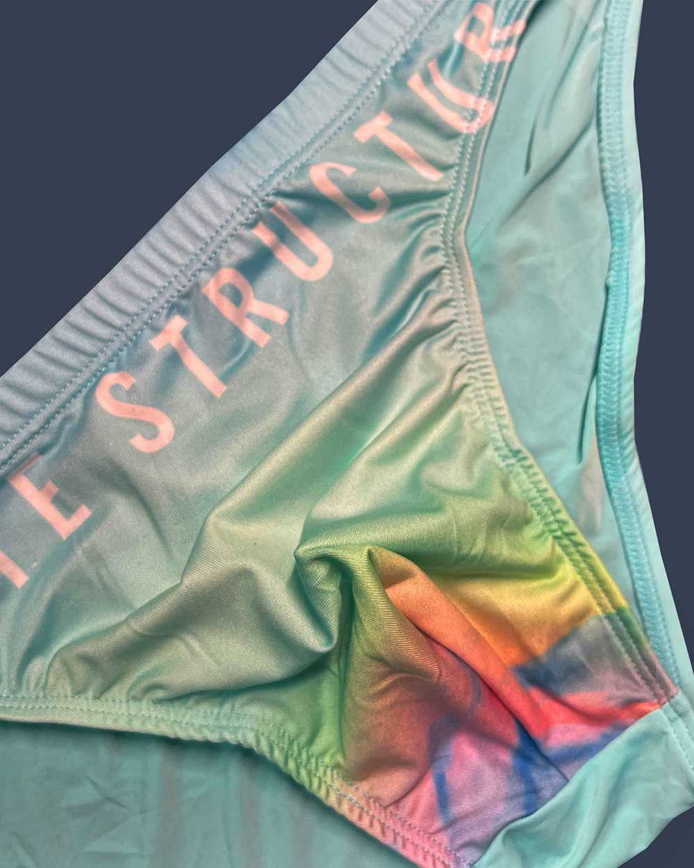 Private Structure Men's Underwear BRUT4392 Bare Bikini Color Cyan Mist