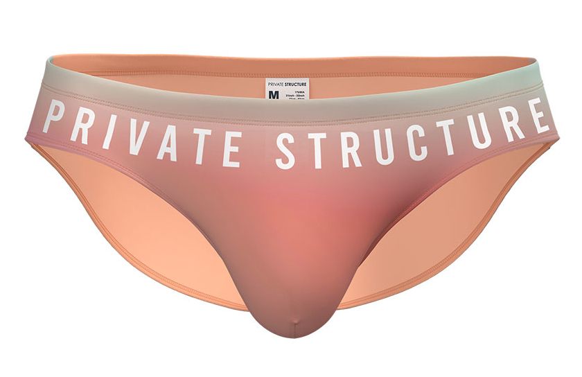Private Structure Men's Underwear BRUT4392 Bare Bikini Color Orange