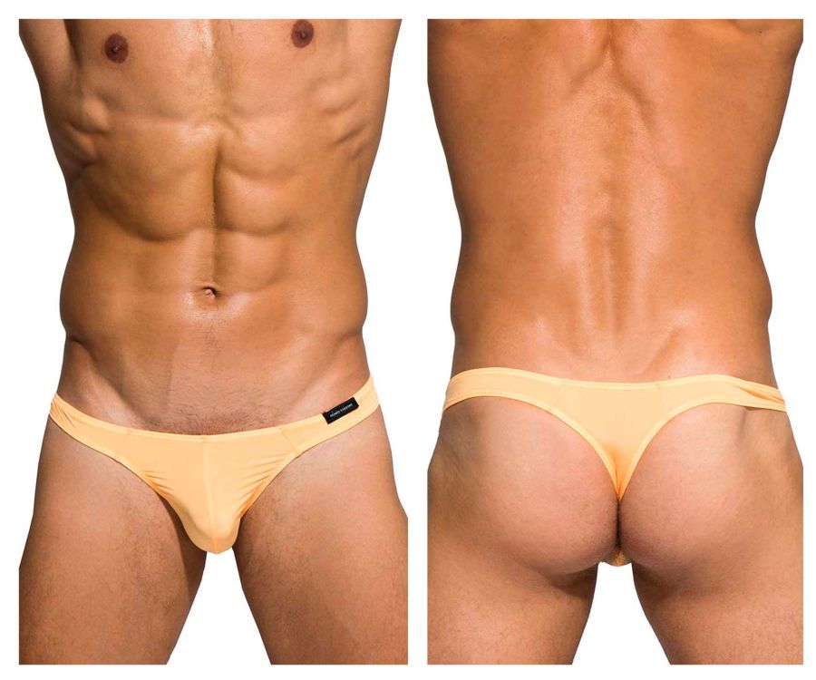 Private Structure Men's Underwear DGEMU3545BT Desire Glaze Thong Color Orange