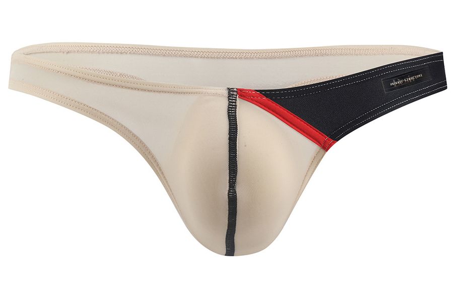 Private Structure Men's Underwear DGUY4025 Desire Glaze G-String Color Nude