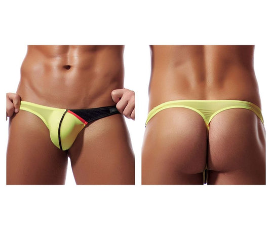 Private Structure Men's Underwear DGUY4025 Desire Glaze G-String Color Yellow