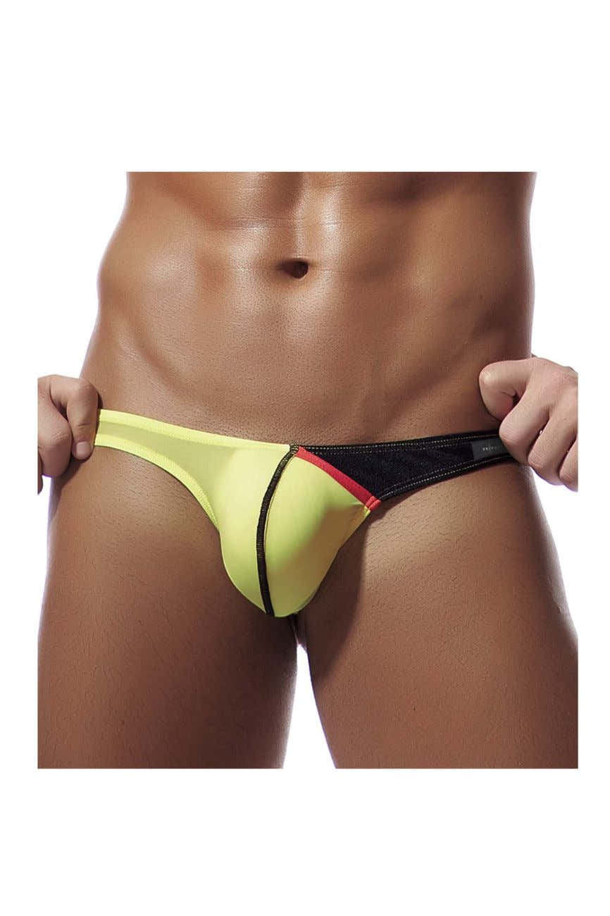 Private Structure Men's Underwear DGUY4025 Desire Glaze G-String Color Yellow
