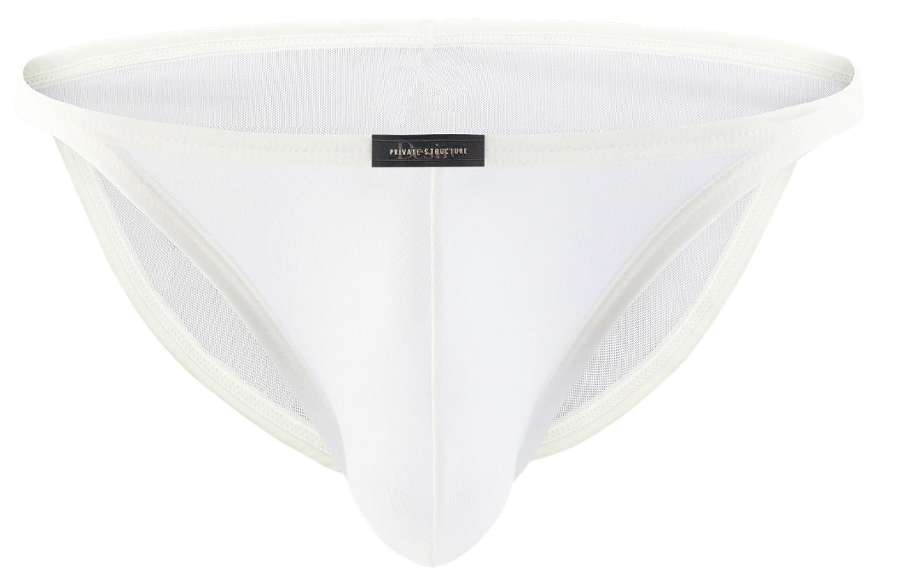 Private Structure Men's Underwear DIAMU3454BT Desire Intima Low Rise Bikini Color White