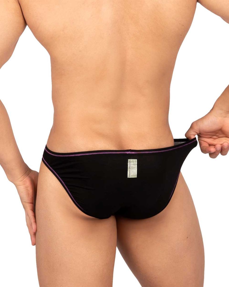Private Structure Men's Underwear EPUS4563 Prime Eutopia Bikini Brief Color Charcoal