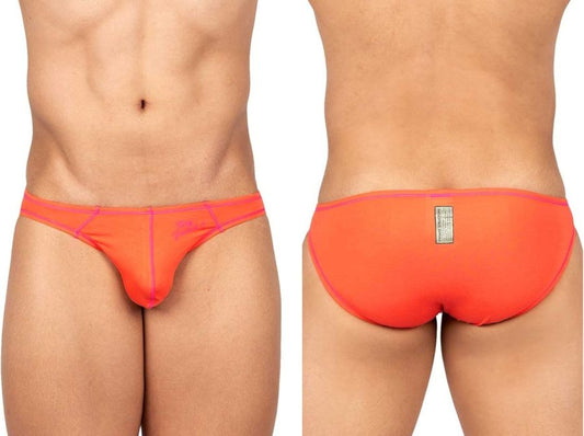 Private Structure Men's Underwear EPUS4563 Prime Eutopia Bikini Brief Color Tangarine