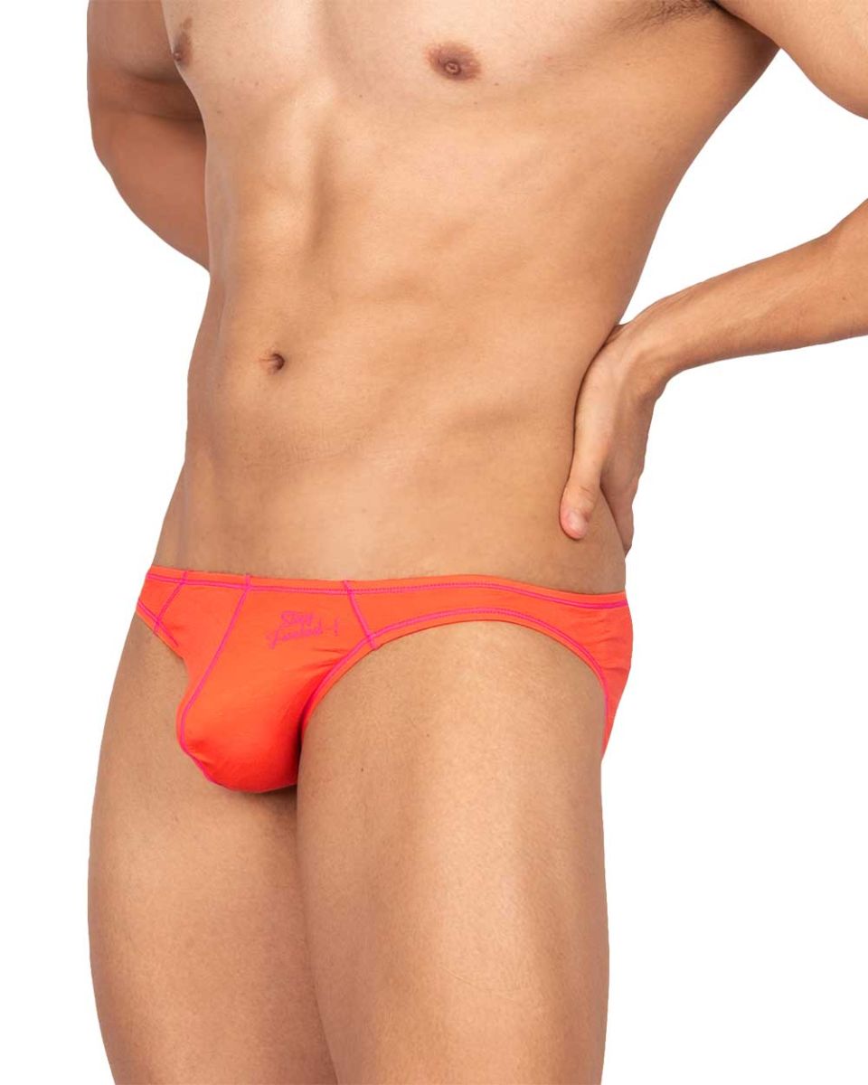 Private Structure Men's Underwear EPUS4563 Prime Eutopia Bikini Brief Color Tangarine