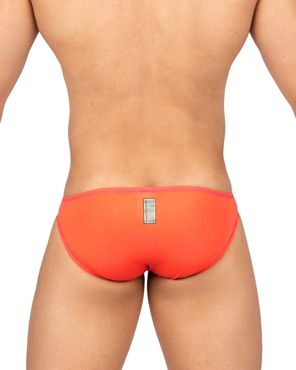 Private Structure Men's Underwear EPUS4563 Prime Eutopia Bikini Brief Color Tangarine