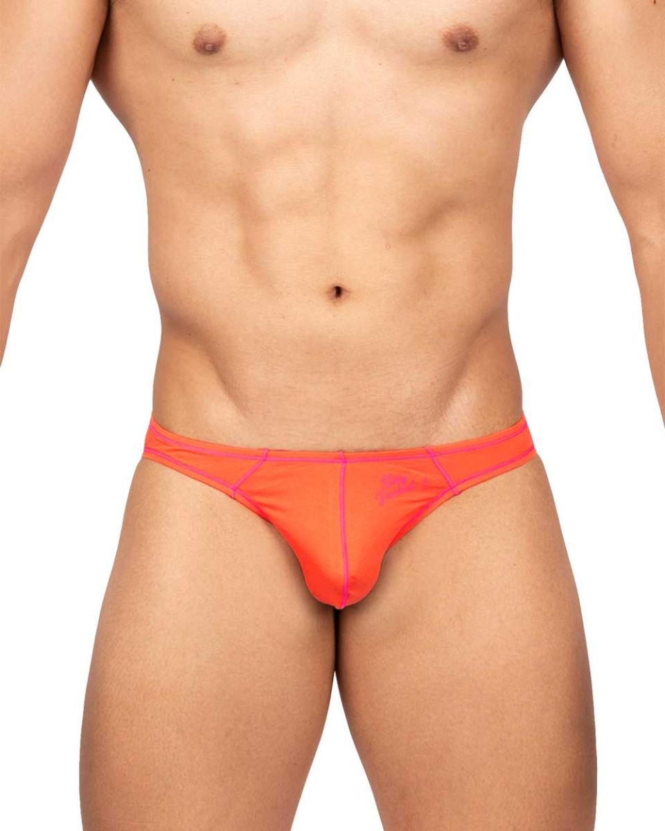 Private Structure Men's Underwear EPUS4563 Prime Eutopia Bikini Brief Color Tangarine