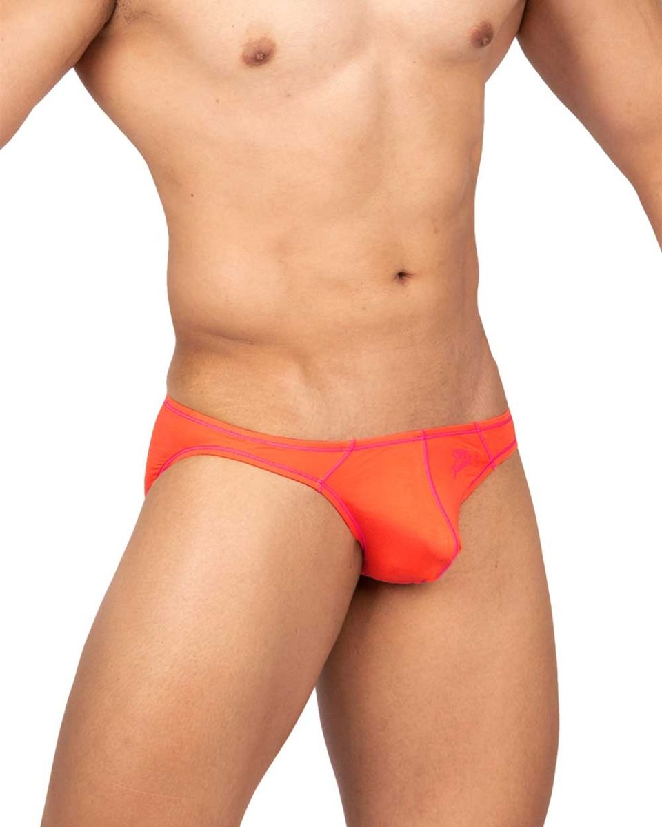 Private Structure Men's Underwear EPUS4563 Prime Eutopia Bikini Brief Color Tangarine