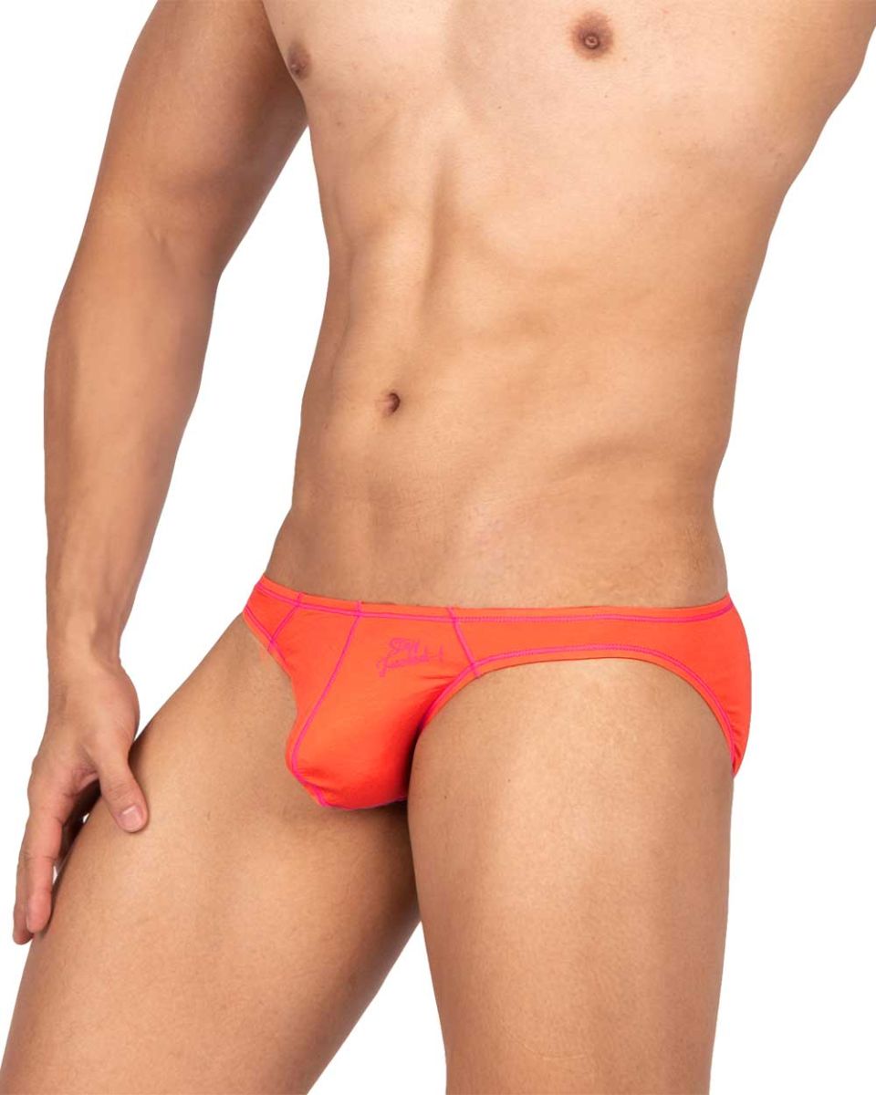 Private Structure Men's Underwear EPUS4563 Prime Eutopia Bikini Brief Color Tangarine