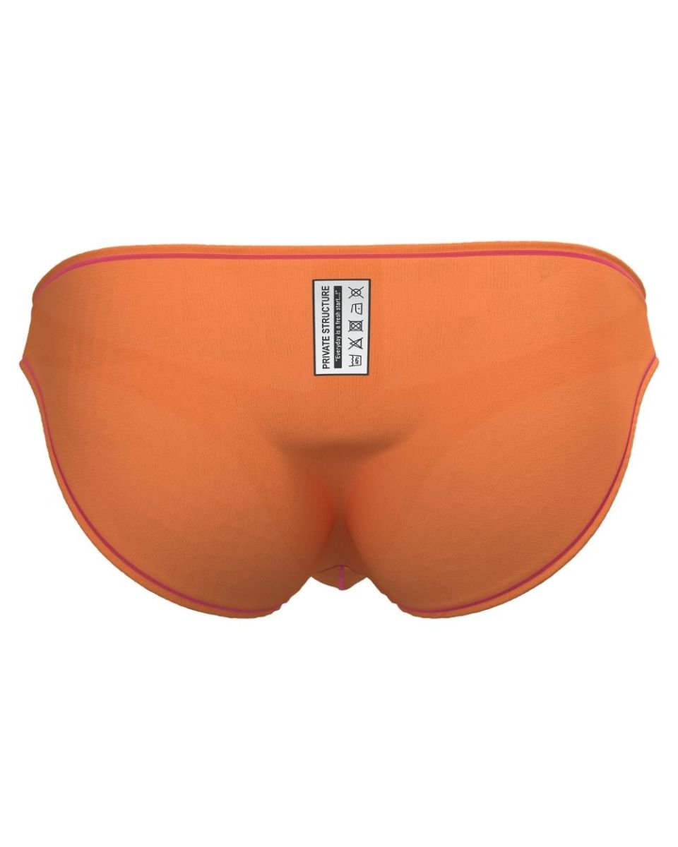 Private Structure Men's Underwear EPUS4563 Prime Eutopia Bikini Brief Color Tangarine