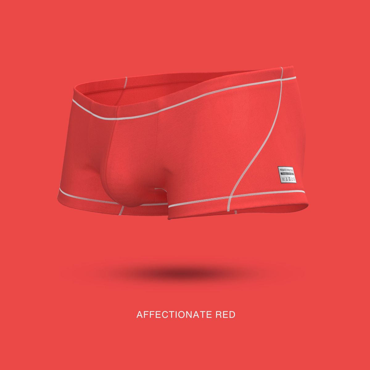 Private Structure Men's Underwear EPUS4570 Prime Elysian Hipster Color Red