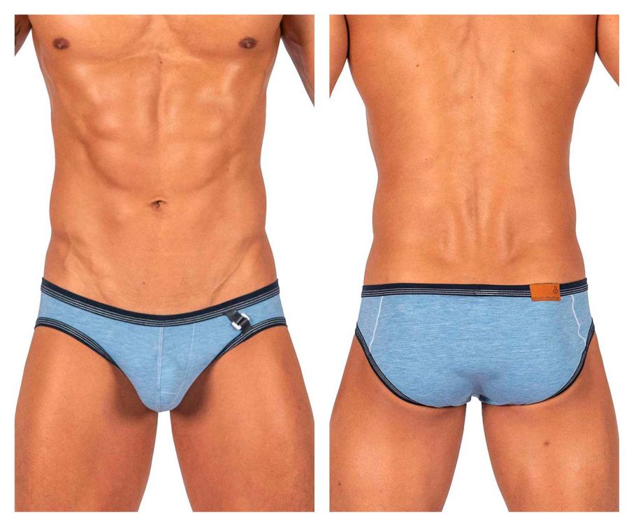 Private Structure Men's Underwear LCUT4358 Barn Boy Low Rise Mini Brief Color Denim