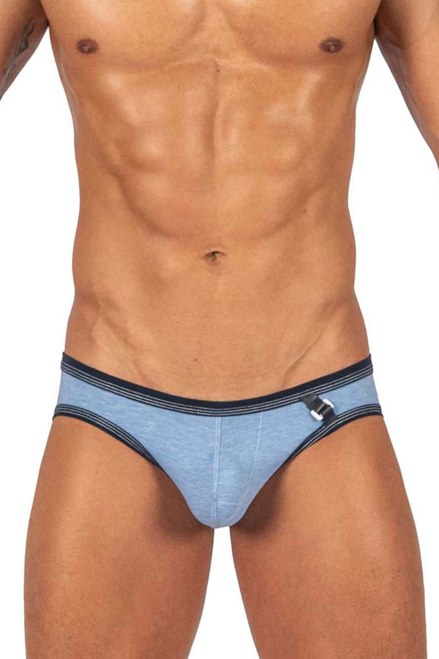 Private Structure Men's Underwear LCUT4358 Barn Boy Low Rise Mini Brief Color Denim