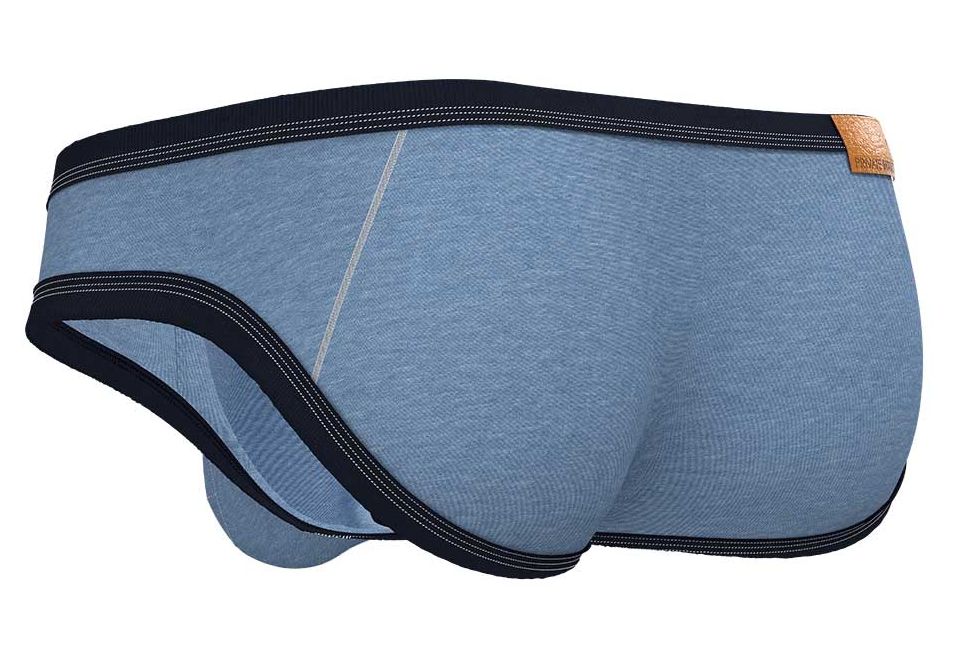 Private Structure Men's Underwear LCUT4358 Barn Boy Low Rise Mini Brief Color Denim