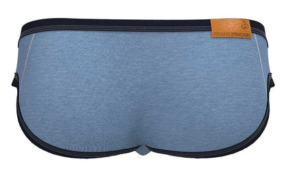 Private Structure Men's Underwear LCUT4358 Barn Boy Low Rise Mini Brief Color Denim