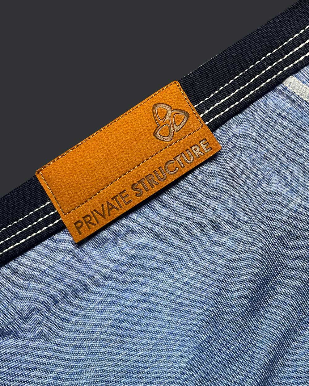 Private Structure Men's Underwear LCUT4358 Barn Boy Low Rise Mini Brief Color Denim