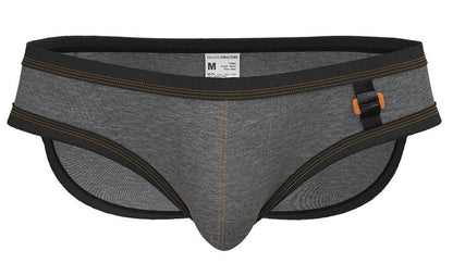 Private Structure Men's Underwear LCUT4358 Barn Boy Low Rise Mini Brief Color Stone Gray
